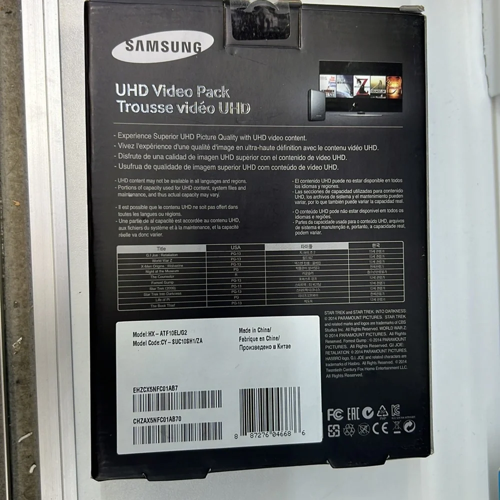 Samsung CY-SUC10SH1 UHD Video Pack; Brand new⭐️